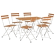 vidaXL Solid Acacia Wood Bistro Set in Natural