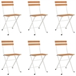 vidaXL Solid Acacia Wood Bistro Set in Natural