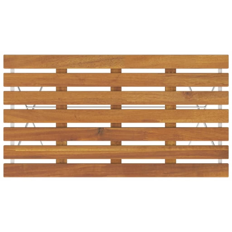 vidaXL Solid Acacia Wood Bistro Set in Natural