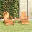 vidaXL Solid Acacia Wood Standard Garden Lounge Set in Natural