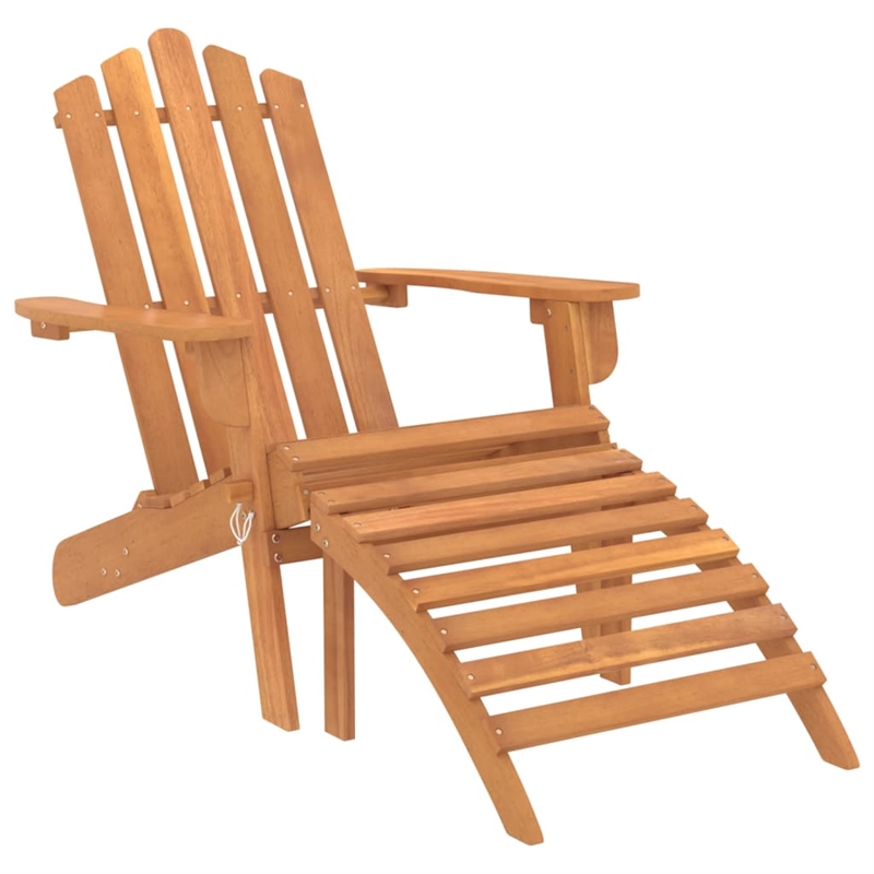 vidaXL Solid Acacia Wood Standard Garden Lounge Set in Natural