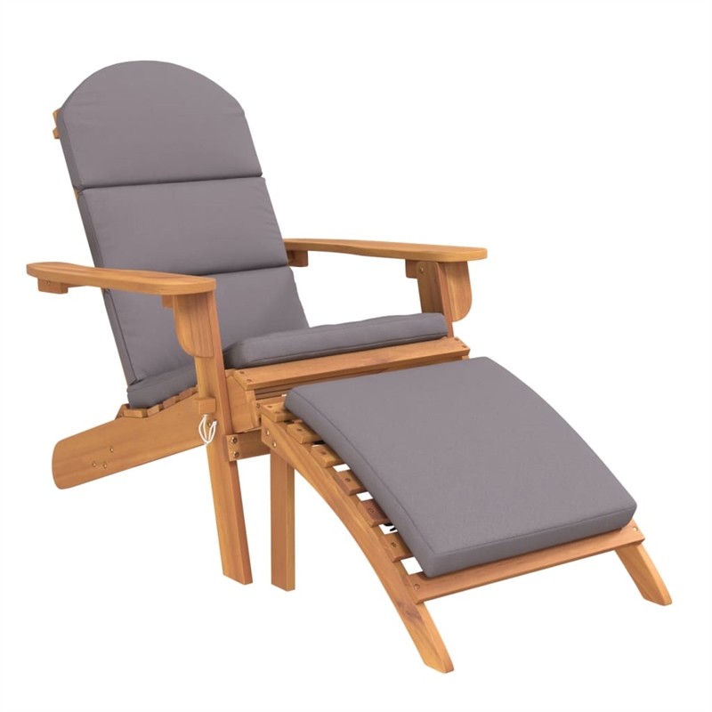vidaXL 3 Piece Solid Acacia Wood Standard Garden Lounge Set in Natural