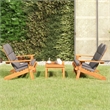 vidaXL Solid Acacia Wood Garden Lounge Set in Gray