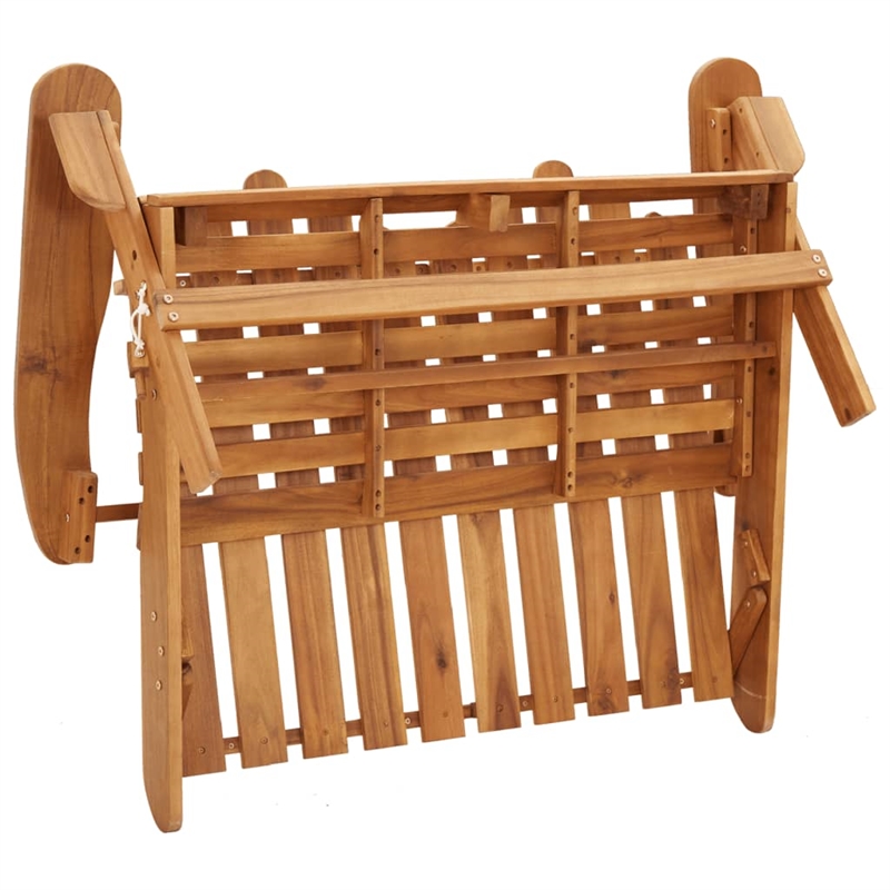 vidaXL 5 Piece Solid Acacia Wood Medium Garden Lounge Set in Natural