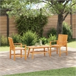 vidaXL Solid Acacia Wood Garden Lounge Set in Brown