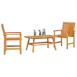 vidaXL Solid Acacia Wood Garden Lounge Set in Brown