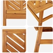 vidaXL Solid Acacia Wood Garden Lounge Set in Brown