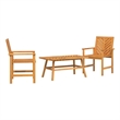 vidaXL Solid Acacia Wood Garden Lounge Set in Brown