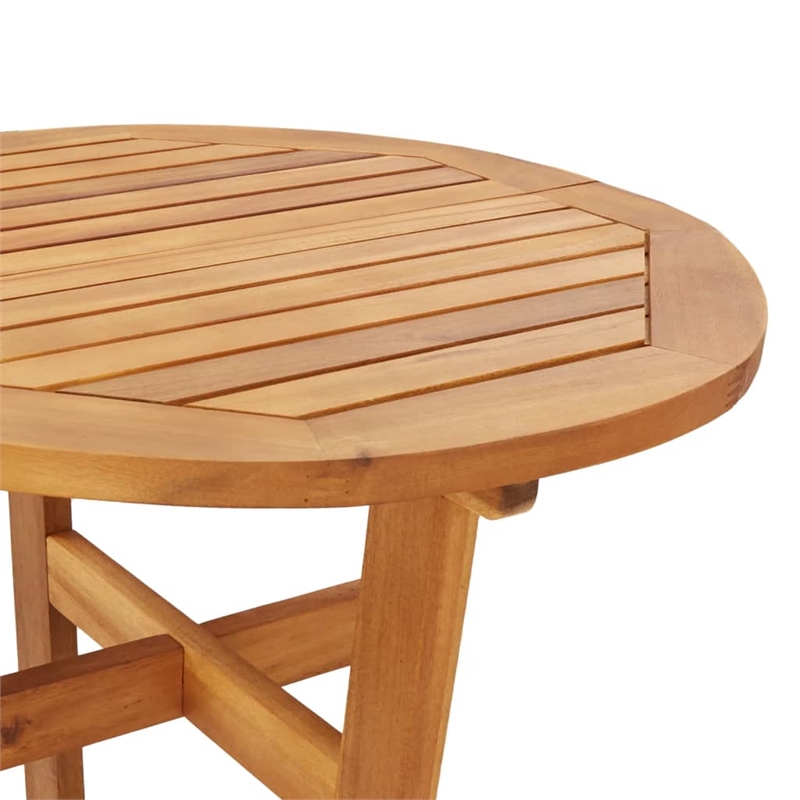 vidaXL 5 Piece Solid Acacia Wood Medium Bar Set in Natural
