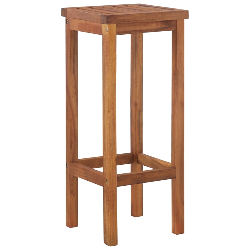 vidaXL 7 Piece Solid Acacia Wood Medium Bar Set