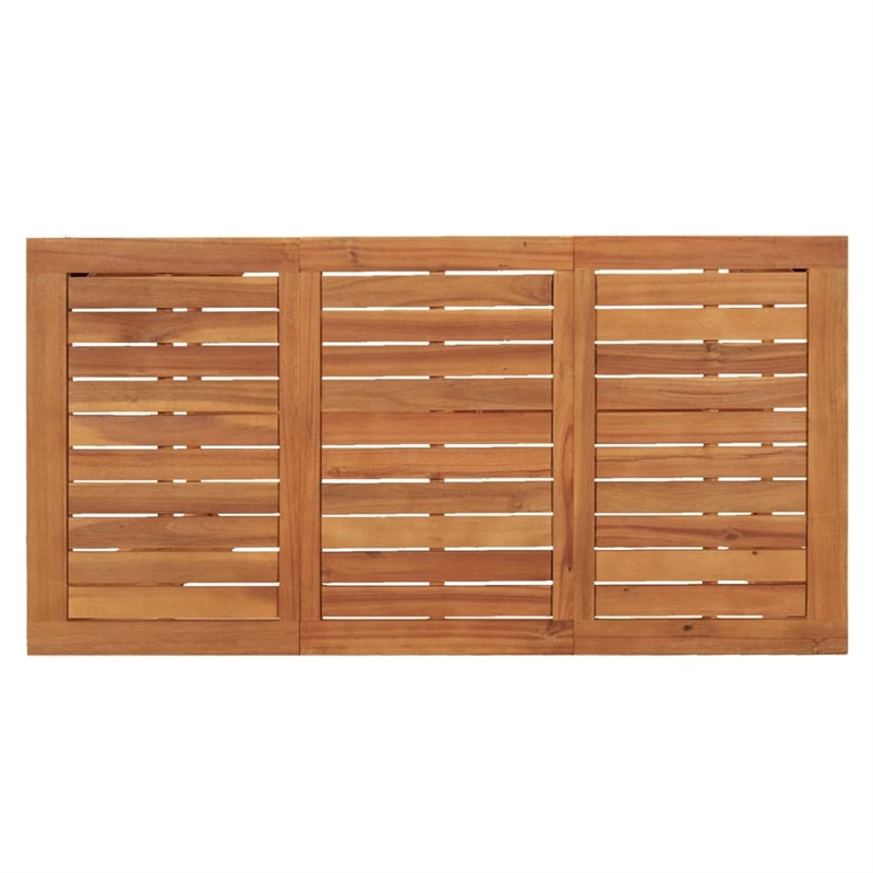 vidaXL 7 Piece Solid Acacia Wood Medium Bar Set