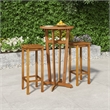 vidaXL Solid Acacia Wood Medium Bar Set in Brown