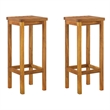 vidaXL Solid Acacia Wood Medium Bar Set in Brown