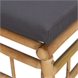 vidaXL Bamboo Medium Sofa in Gray