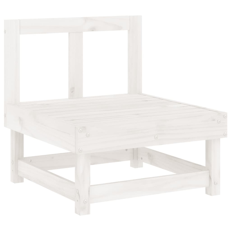 vidaXL Wood Medium Garden Lounge Set in White
