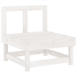 vidaXL Wood Medium Garden Lounge Set in White