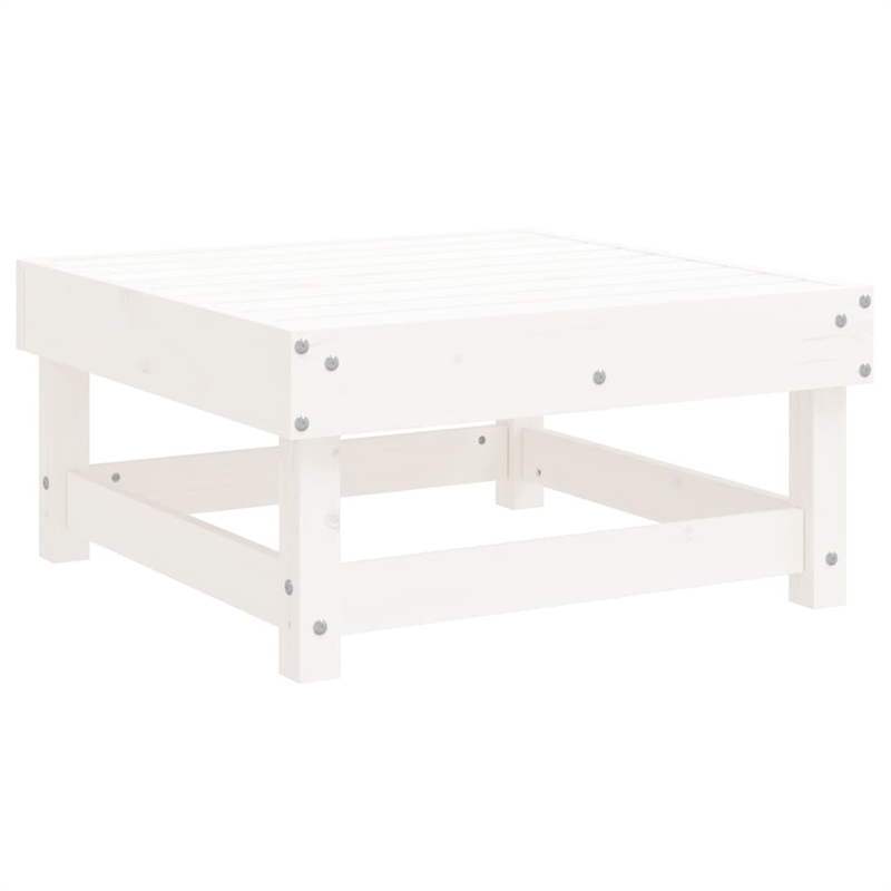 vidaXL Wood Medium Garden Lounge Set in White