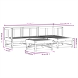 vidaXL Wood Medium Garden Lounge Set in White