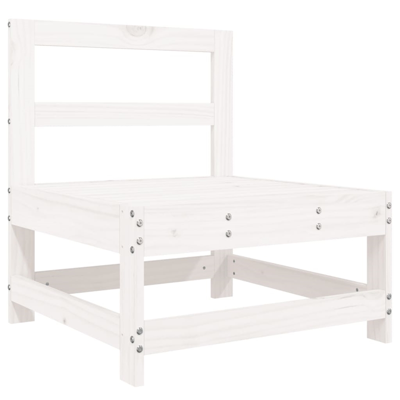 vidaXL Wood Standard Garden Lounge Set in White