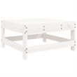 vidaXL Wood Standard Garden Lounge Set in White
