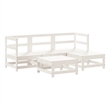 vidaXL Wood Standard Garden Lounge Set in White