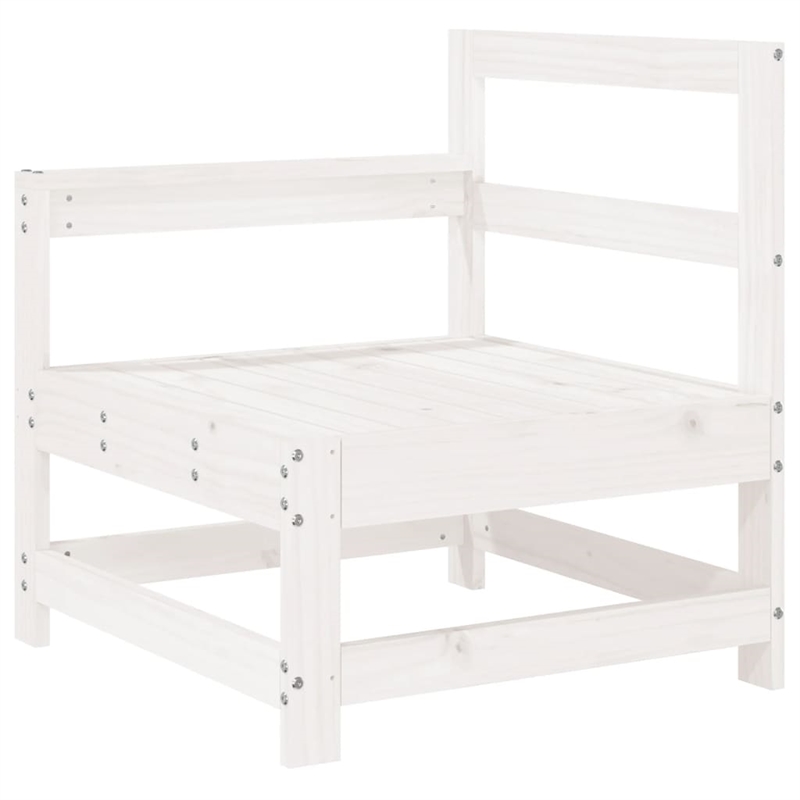 vidaXL Wood Medium Garden Lounge Set in White