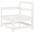 vidaXL Wood Medium Garden Lounge Set in White