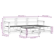 vidaXL Wood Medium Garden Lounge Set in White