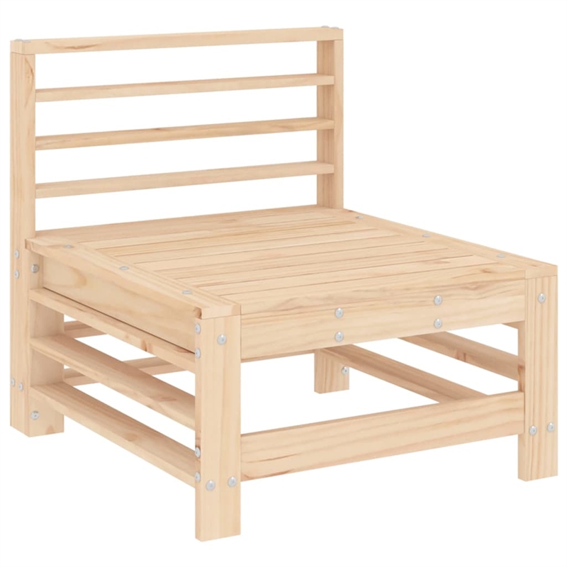 vidaXL Wood Large Garden Lounge Set in Natural