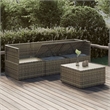 vidaXL 4 Piece Small Garden Lounge Set in Gray