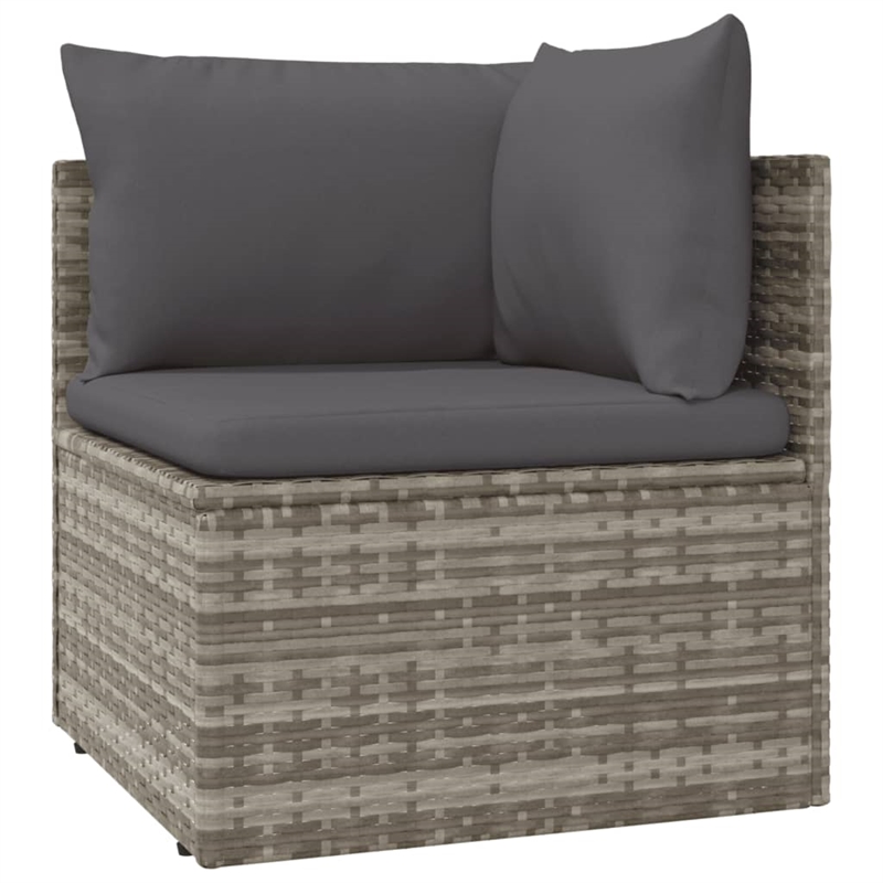 vidaXL 4 Piece Small Garden Lounge Set in Gray