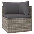 vidaXL 4 Piece Small Garden Lounge Set in Gray