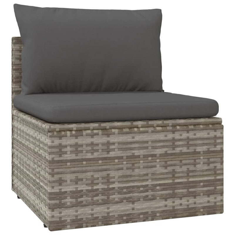 vidaXL 4 Piece Small Garden Lounge Set in Gray