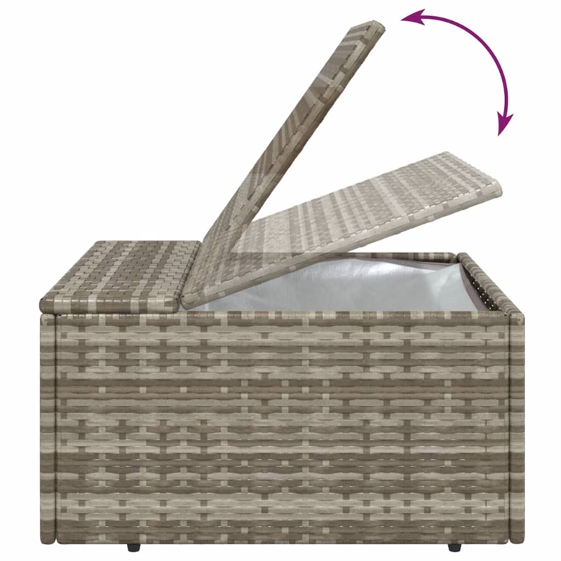 vidaXL 4 Piece Small Garden Lounge Set in Gray