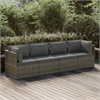 vidaXL 4 Piece Steel Garden Lounge Set in Gray