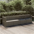 vidaXL 4 Piece Steel Garden Lounge Set in Gray