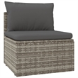 vidaXL 4 Piece Steel Garden Lounge Set in Gray