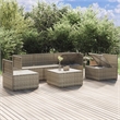 vidaXL 6 Piece Garden Lounge Set in Gray