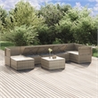 vidaXL 8 Piece Steel Garden Lounge Set in Gray