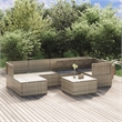 vidaXL 7 Piece Steel Garden Lounge Set in Gray