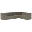 vidaXL 6 Piece Steel Garden Lounge Set in Gray