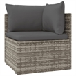 vidaXL 6 Piece Steel Garden Lounge Set in Gray