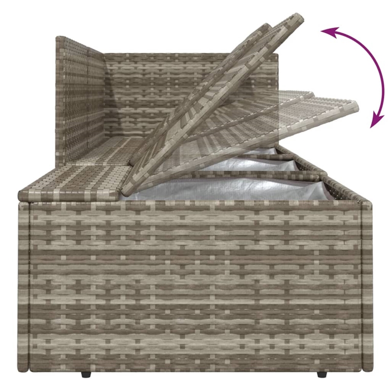 vidaXL 6 Piece Steel Garden Lounge Set in Gray