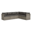 vidaXL 6 Piece Steel Garden Lounge Set in Gray