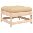 vidaXL Wood Garden Lounge Set in Beige
