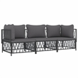 vidaXL Steel Garden Lounge Set in Anthracite