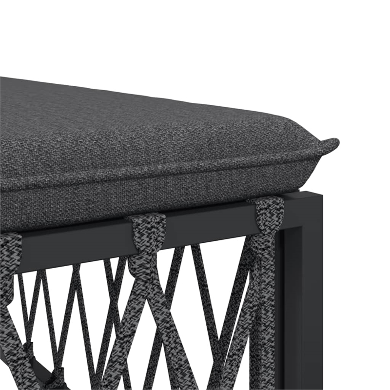 vidaXL Steel Garden Lounge Set in Anthracite