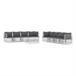 vidaXL 9 Piece Steel Garden Lounge Set in White/Gray