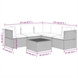 vidaXL 6 Piece Steel Garden Lounge Set in Gray