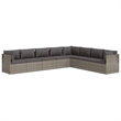 vidaXL 8 Piece Small Garden Lounge Set in Gray